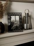 John Lewis Geometric Metal Photo Frame, Black