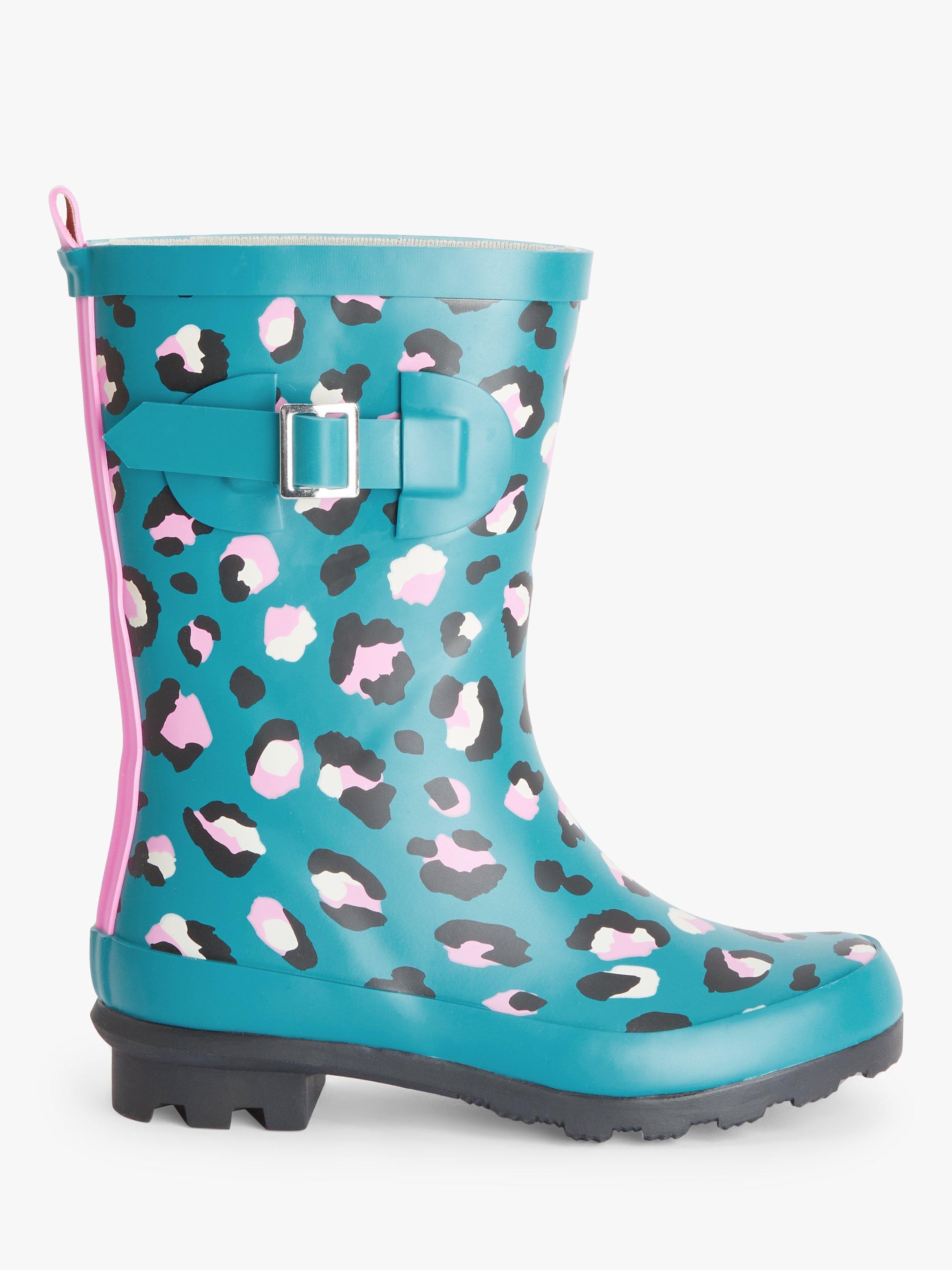 John Lewis Kids' Animal Print Wellington Boots