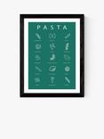EAST END PRINTS Violet Studio 'Pasta Guide' Wood Framed Print