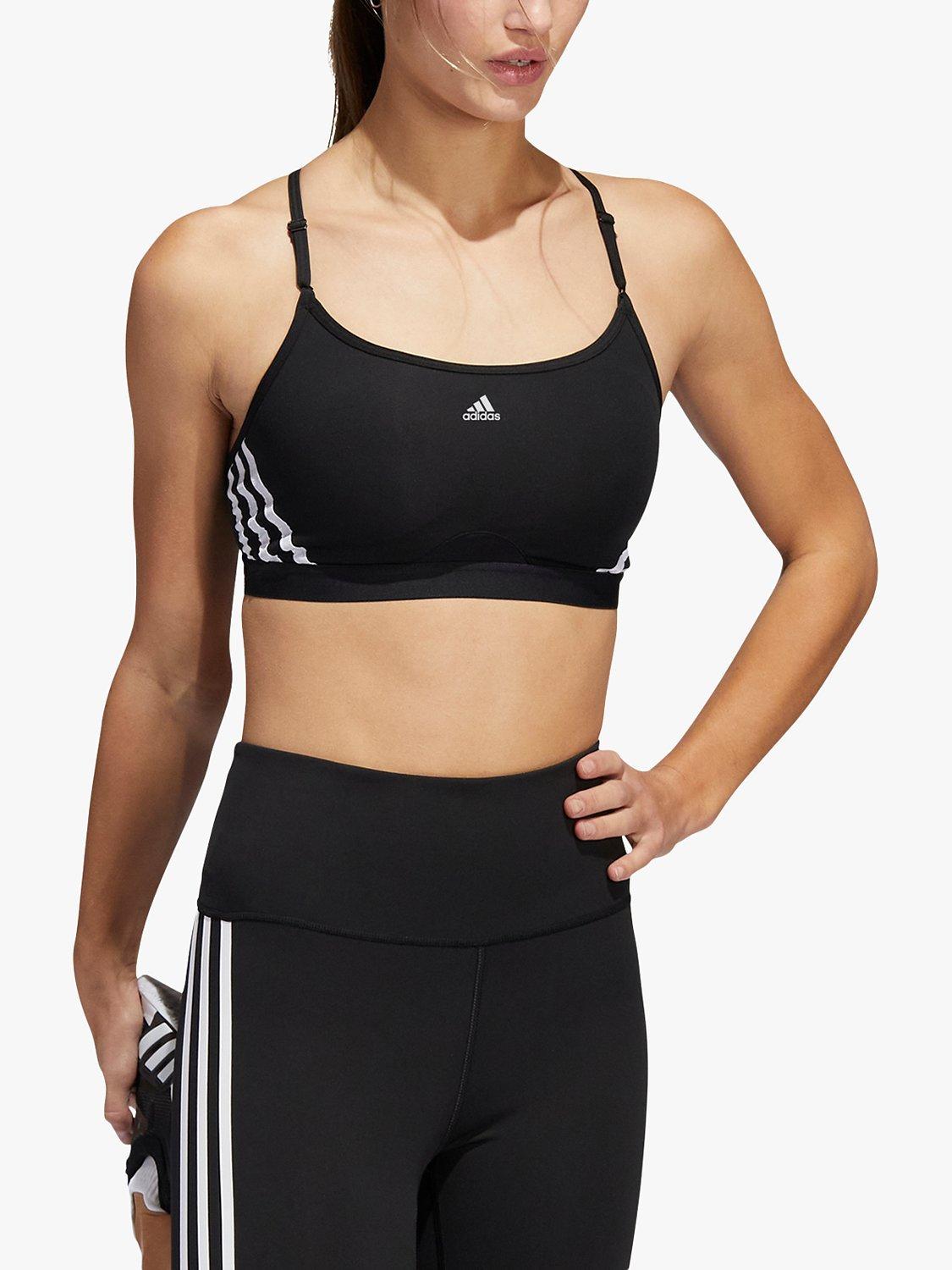 adidas Aeroreact Training Light Support 3-Stripes Sports Bra