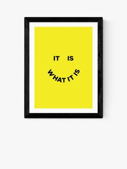 EAST END PRINTS Julia Walck 'It Is What It Is' Framed Print, Black Frame