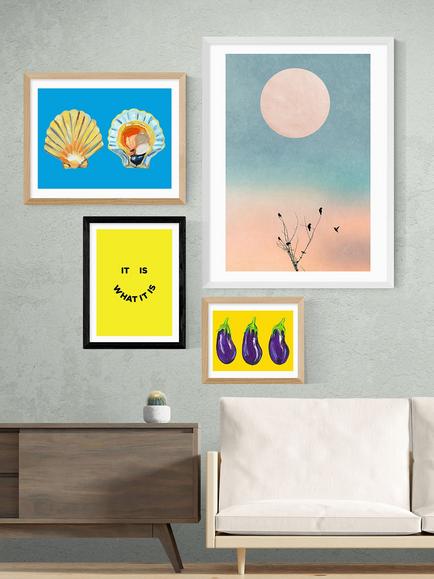 EAST END PRINTS Julia Walck 'It Is What It Is' Framed Print - view 2, Black Frame