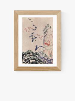 EAST END PRINTS Vintage by Hemingway 'Hiroshige Stitch Craft' Framed Print, Oak Frame