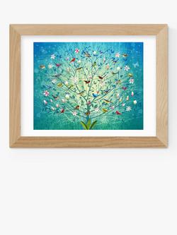EAST END PRINTS Fiona Watson 'The Singing Tree' Framed Print, Oak Frame