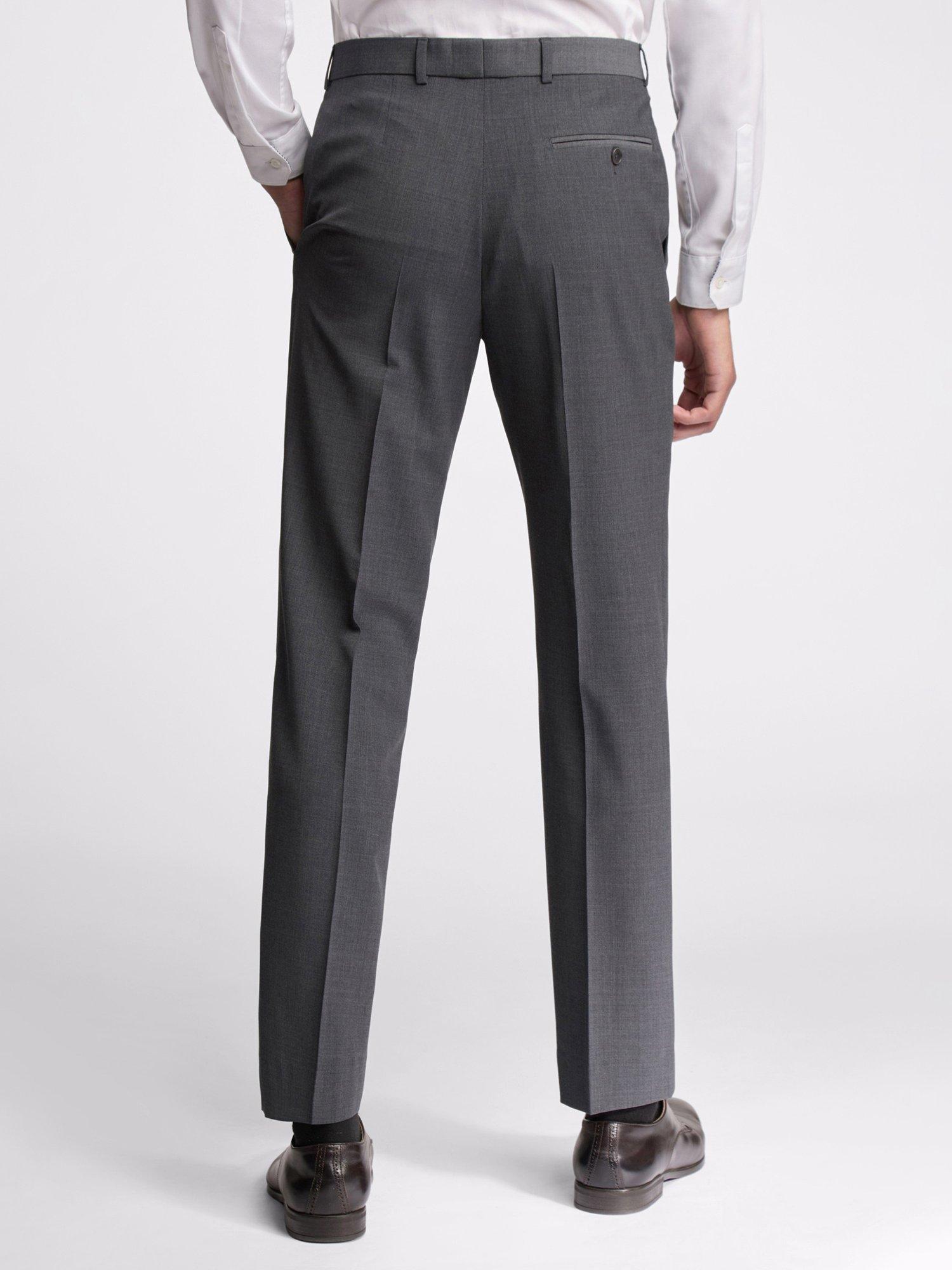 Product image 2 of 4, which shows Ted Baker Panama Wool Blend Suit Trousers, Charcoal, 32R