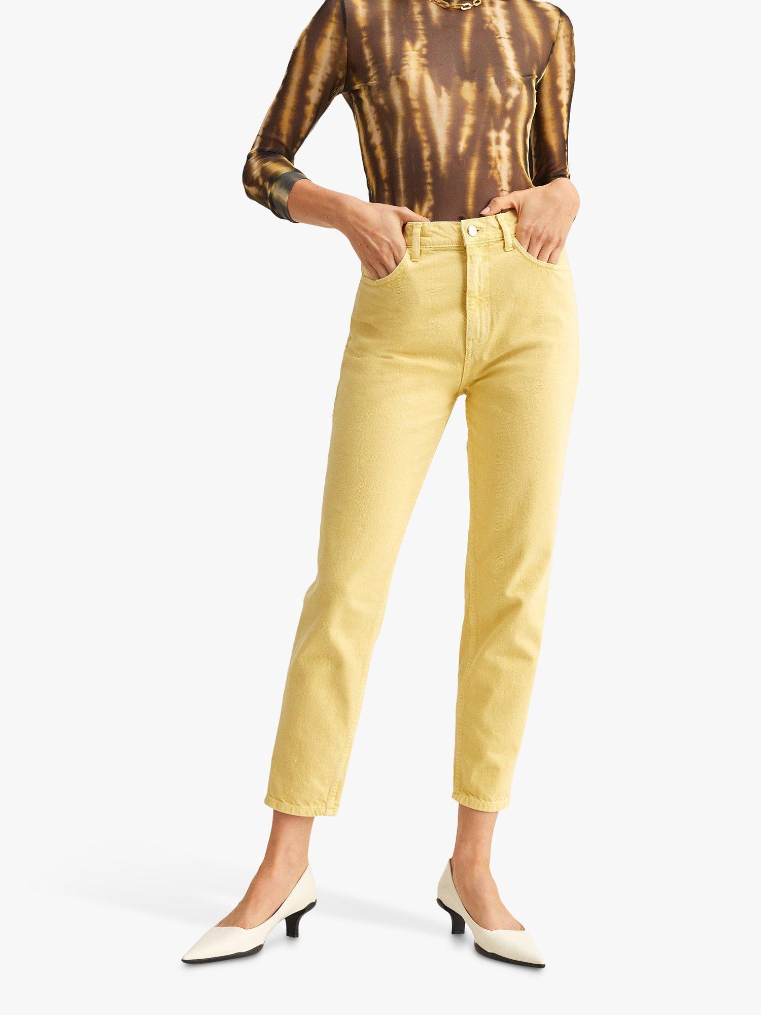 Mango Mom Jeans, Yellow