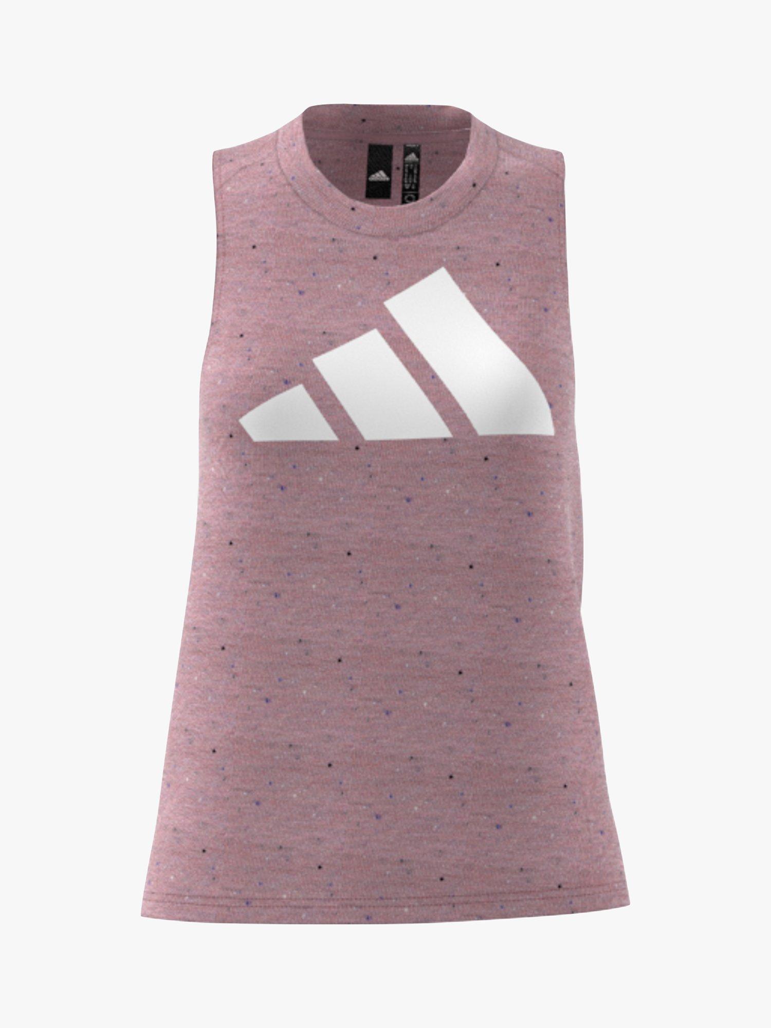 adidas Sportswear Future Icons Winners 3.0 Gym Vest, Magic Mauve Melange, M