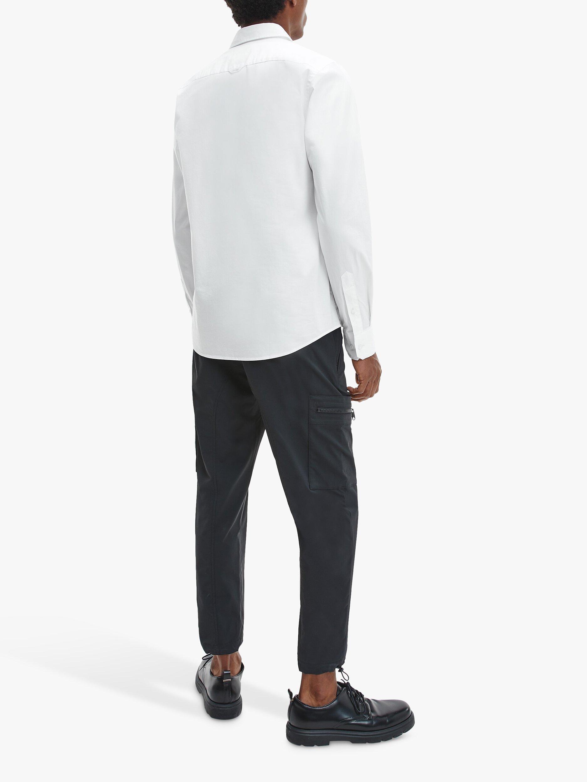 Product image 3 of 5, which shows Calvin Klein Slim Stretch Shirt, Bright White, S