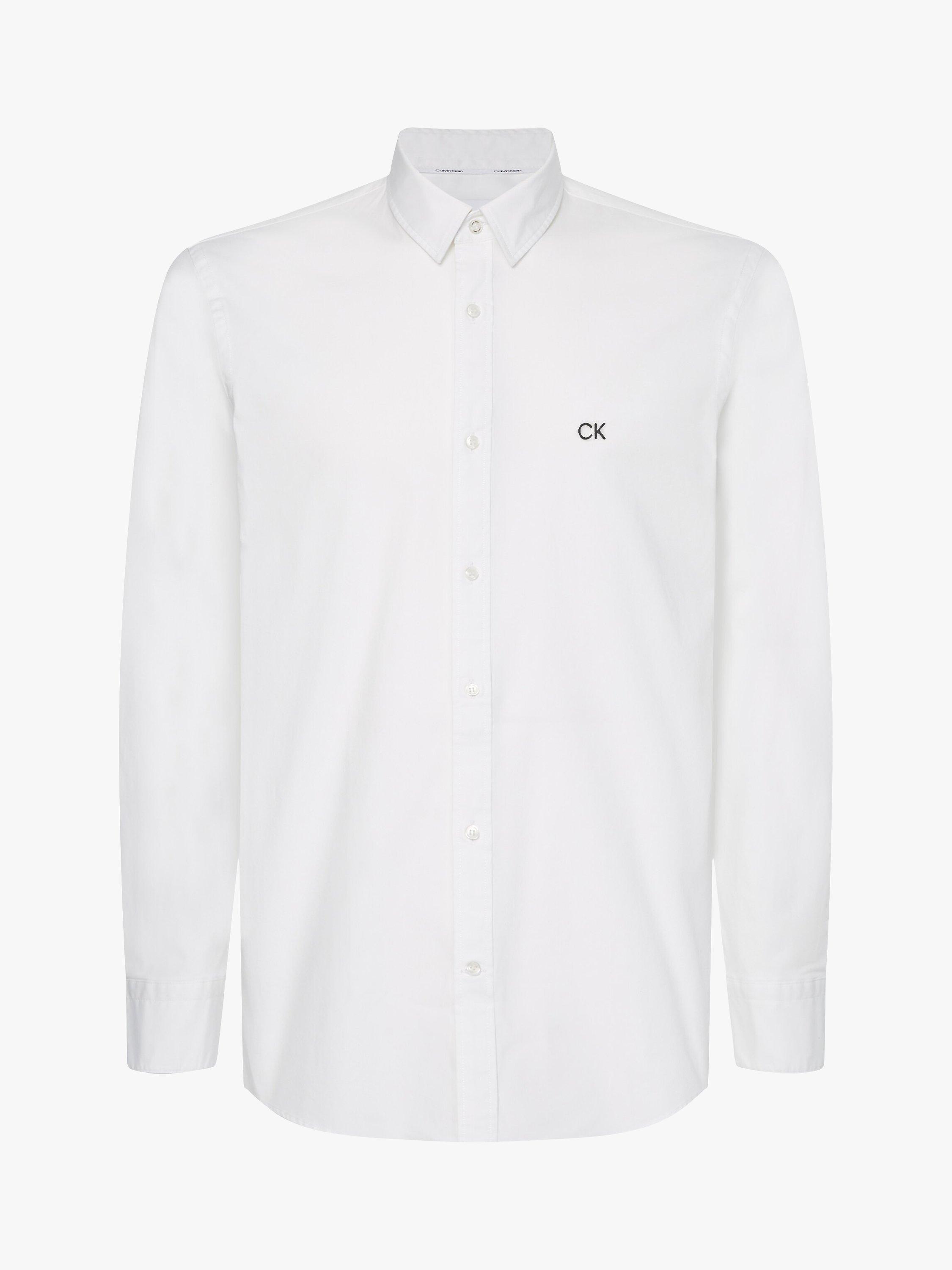 Product image 4 of 5, which shows Calvin Klein Slim Stretch Shirt, Bright White, S