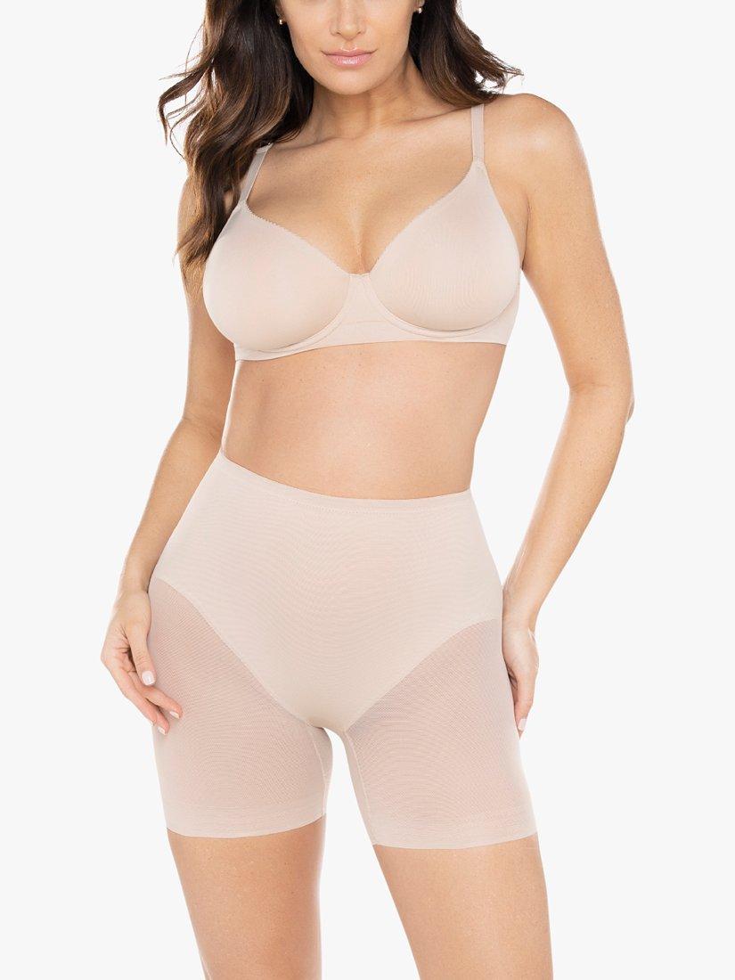 Miraclesuit Sexy Sheer Waistline Shaper Boy Shorts, Nude