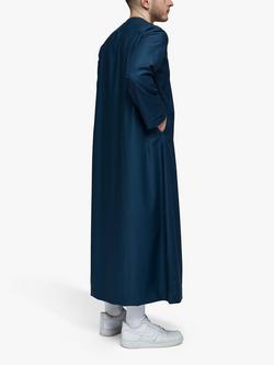 Islamic Impressions Omani Thobe Jubbah - view 2, Blue Midnight