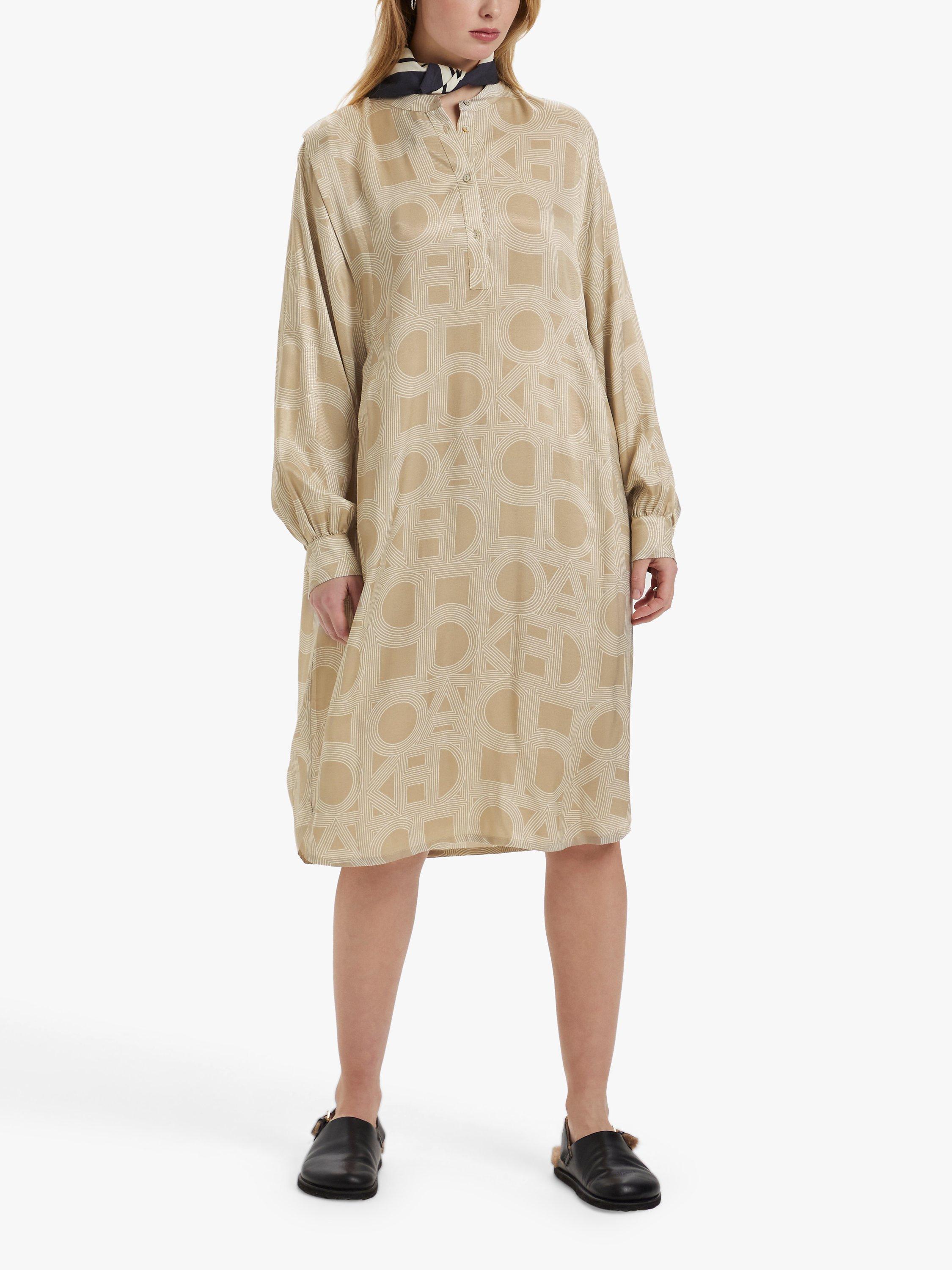 Soaked In Luxury Marian Graphic Logo Print Dress