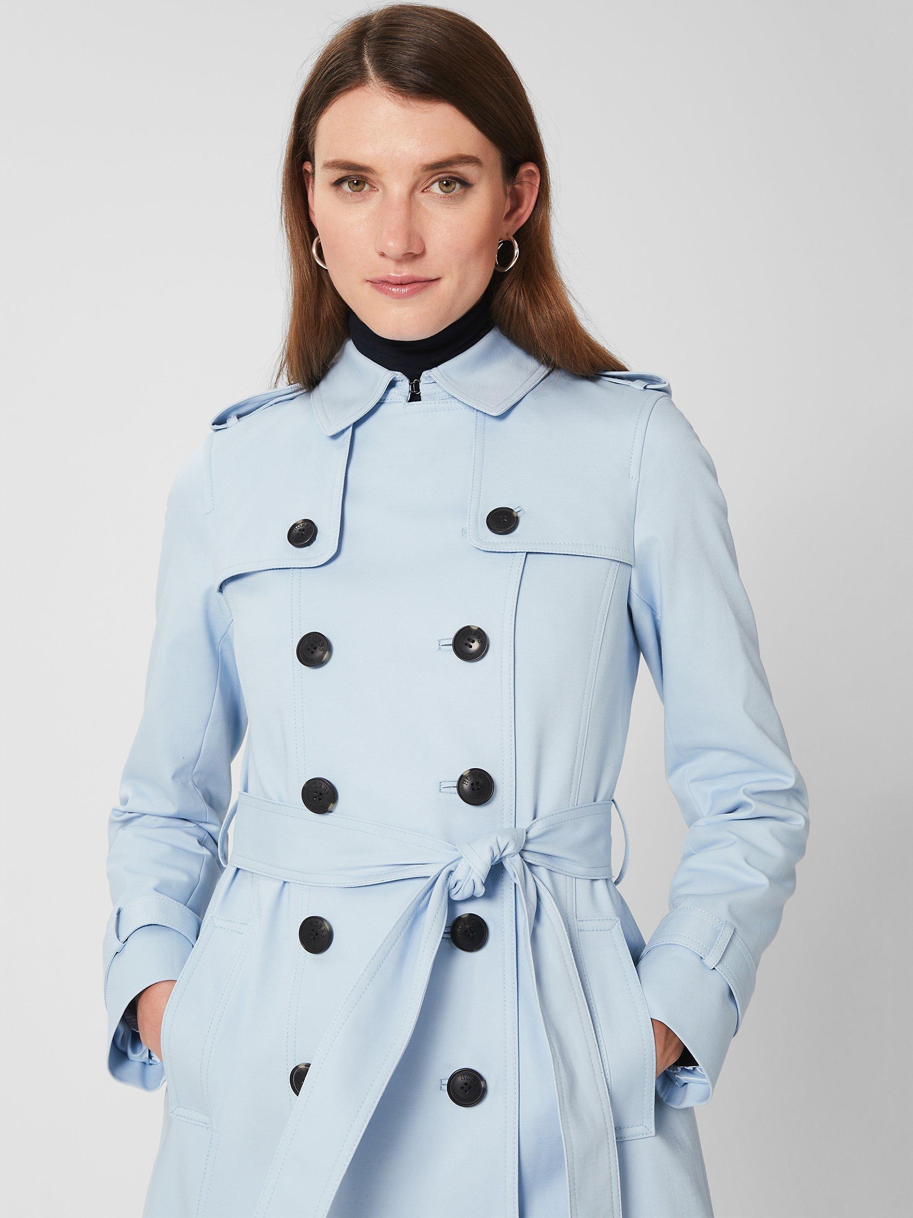 Hobbs tia coat pale blue hotsell