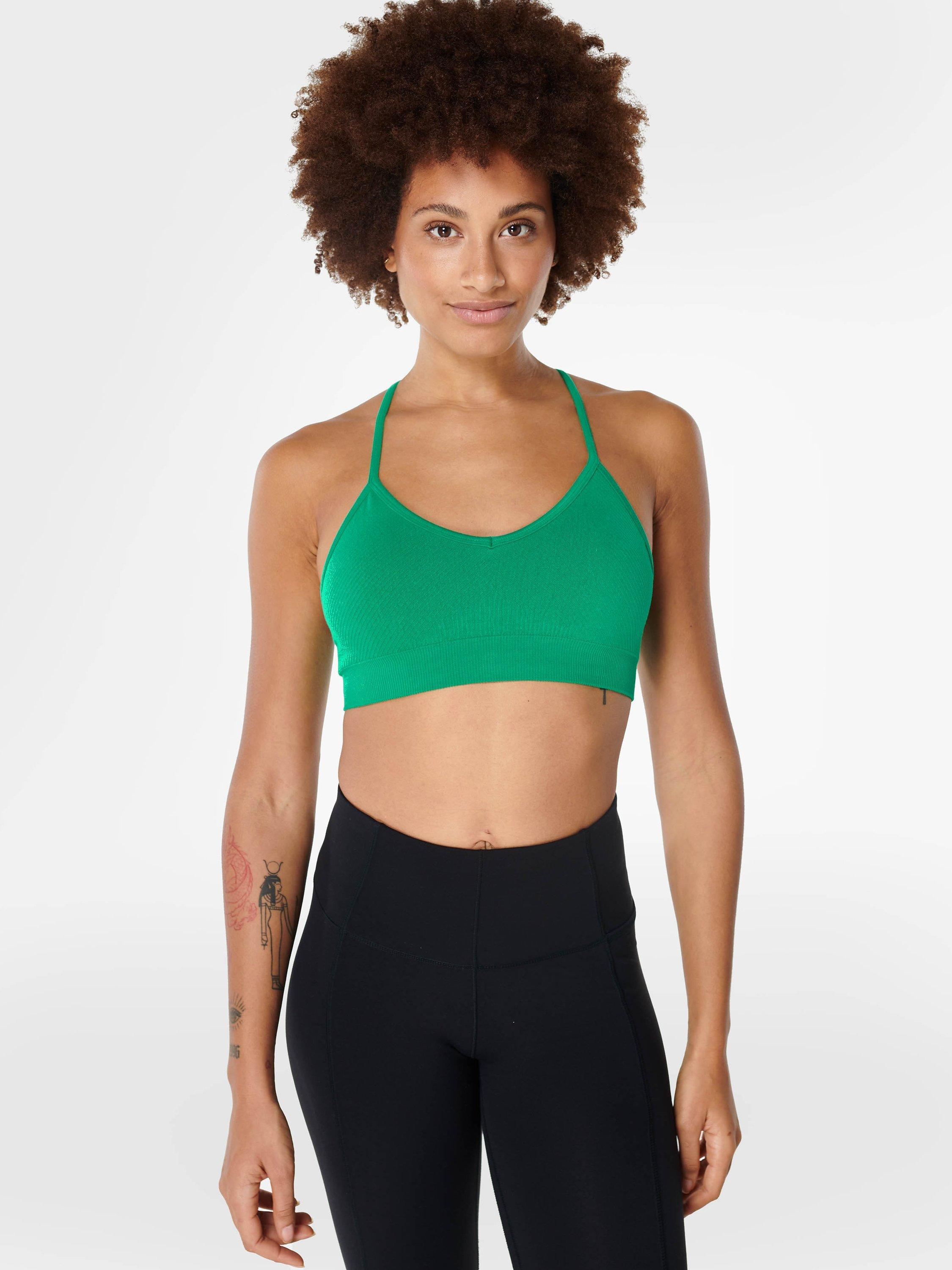 Sweaty Betty Mindful Seamless Sports Bra, Vivid Green, XS
