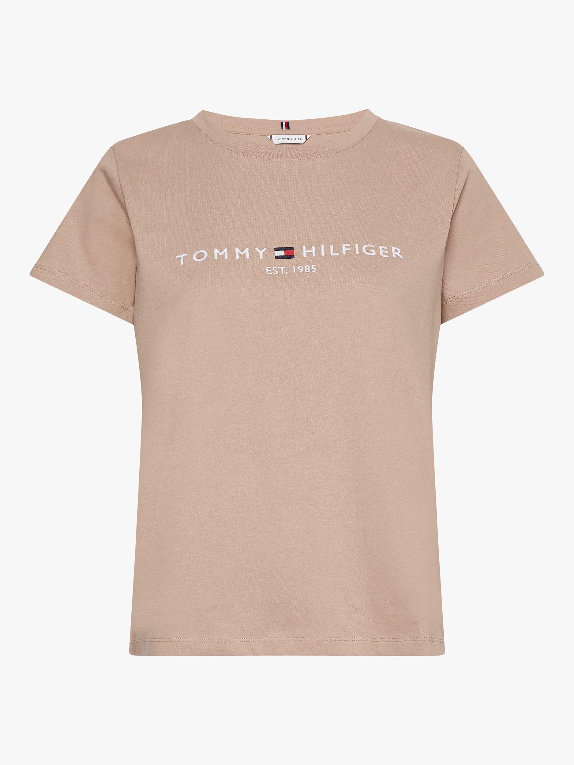 Tommy Hilfiger Organic Cotton Logo T-Shirt, Beige, XXXL