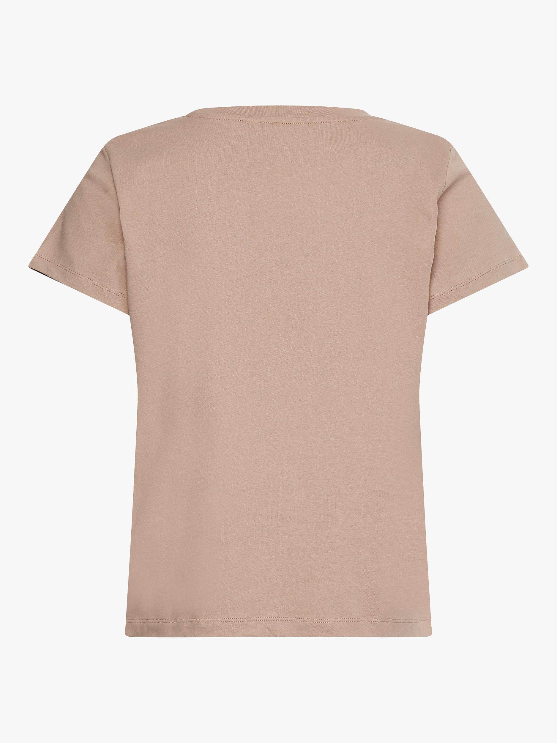 Tommy Hilfiger Organic Cotton Logo T-Shirt, Beige, XXXL