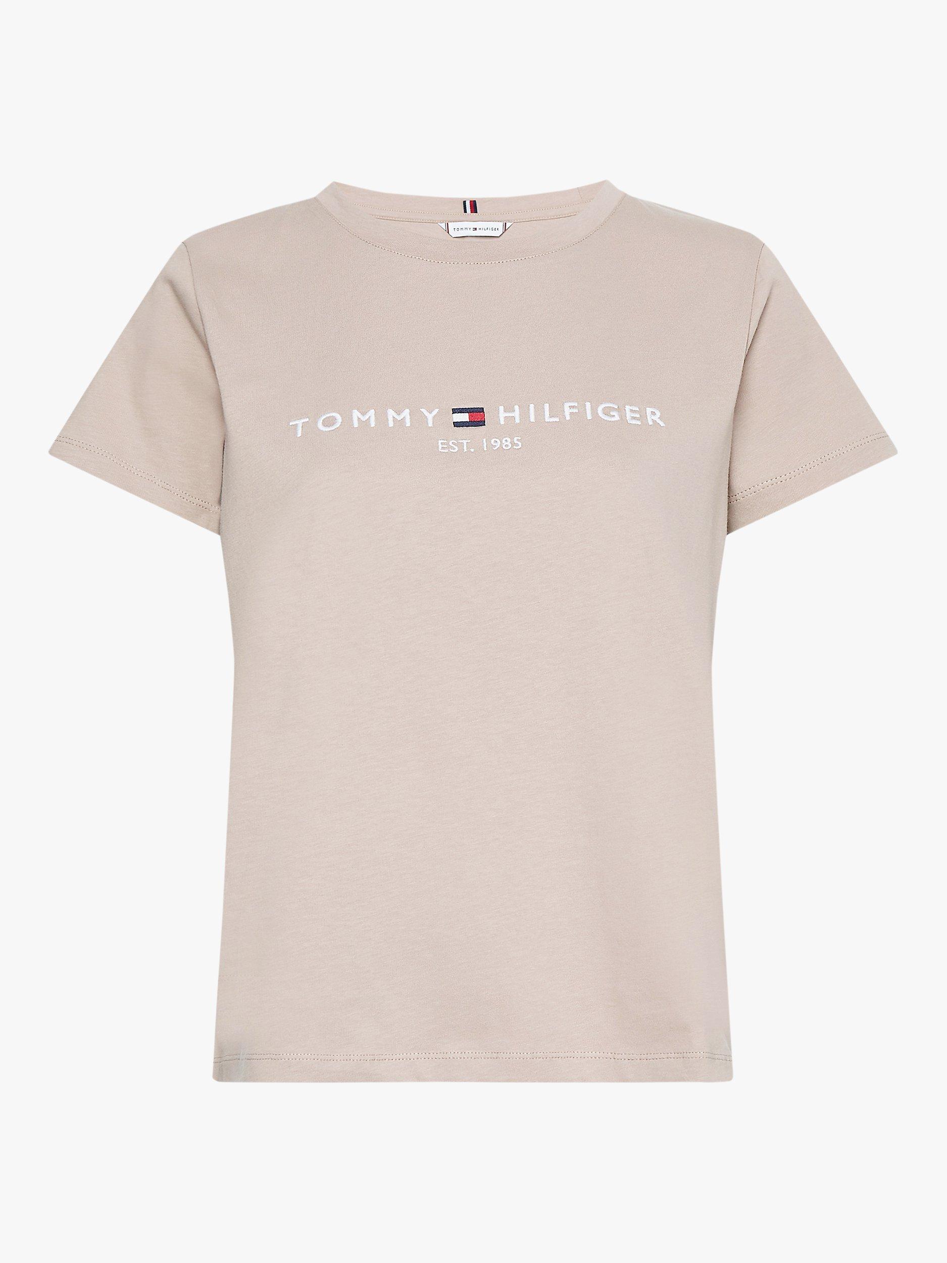 Tommy Hilfiger Organic Cotton Logo T-Shirt, Beige, XXXL