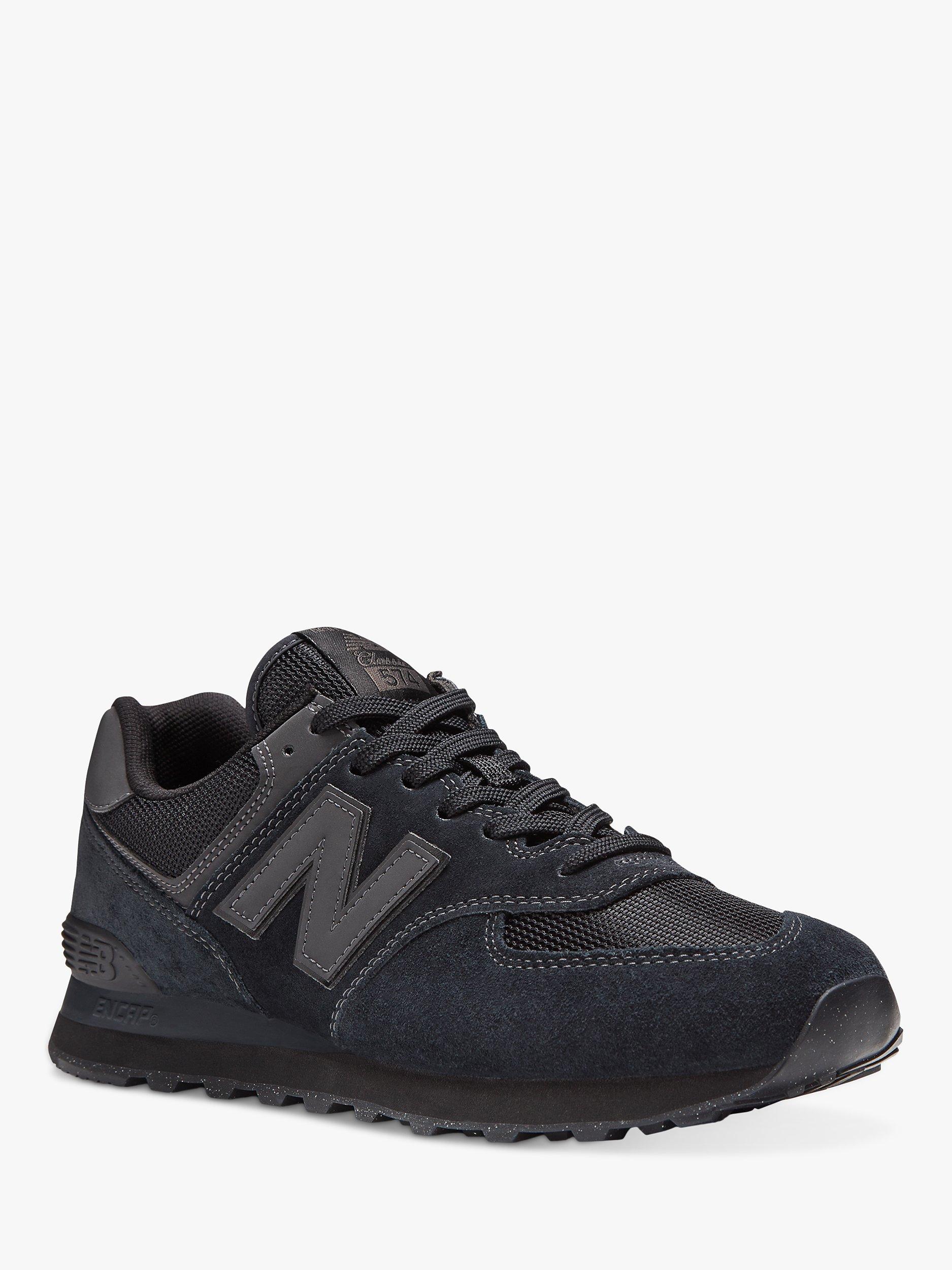 New Balance 574 Suede Trainers Black Iris