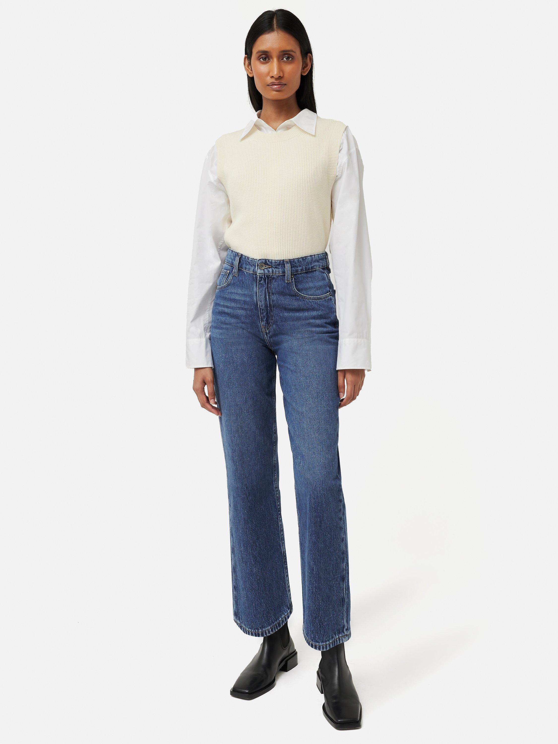 Product image 3 of 5, which shows Jigsaw Delmont Jeans, Blue, 30