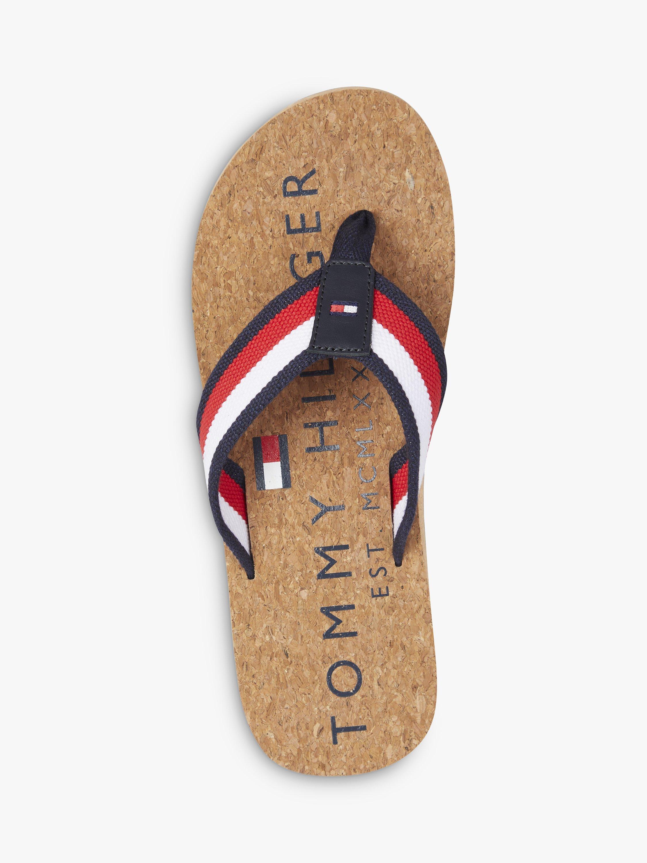 Tommy Hilfiger Cork Beach Flip Flops, Brown