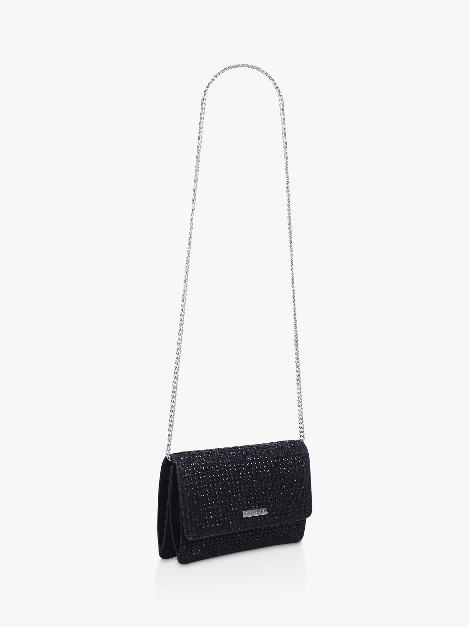 Carvela Kianna Embellished Clutch Bag, Black, One Size