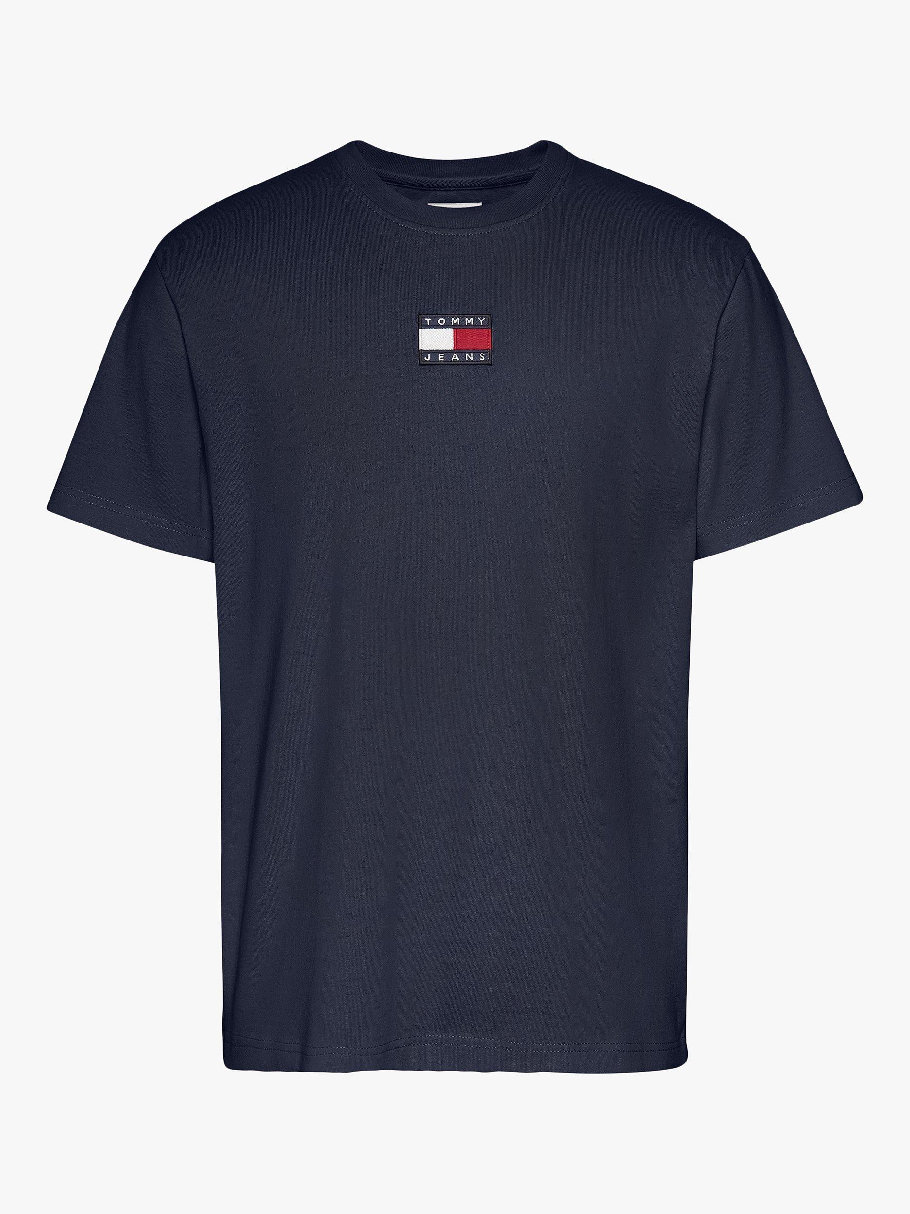 Tommy Jeans Organic Cotton Badge Logo T-Shirt, Twilight Navy