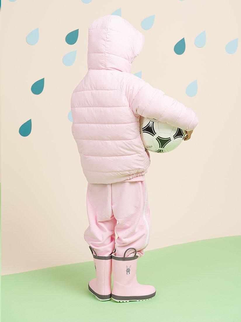 Product image 4 of 5, which shows Roarsome Kids' Hop Bunny Wellington Boots, Light Pink, EU27