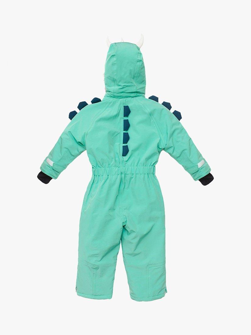 Product image 3 of 6, which shows Roarsome Kids' Spike Dinosaur Waterproof Snowsuit, Light Green, 1-2 years
