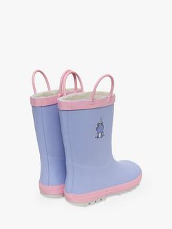 Roarsome Kids' Sparkle Unicorn Wellington Boots, Light Purple - view 2, Light Purple