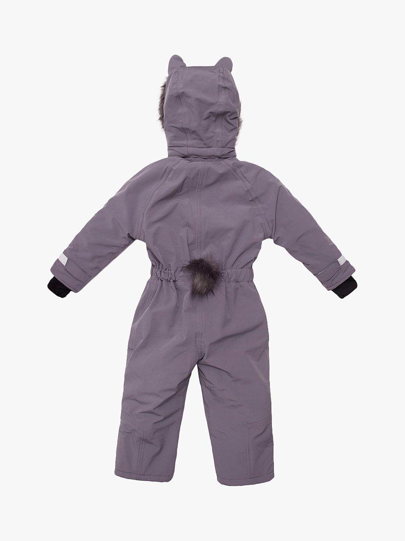 Product image 3 of 7, which shows Roarsome Kids' Hop Bunny Waterproof Snowsuit, Light Grey, 2-3 years