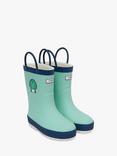 Roarsome Kids' Spike Dinosaur Wellington Boots, Light Green