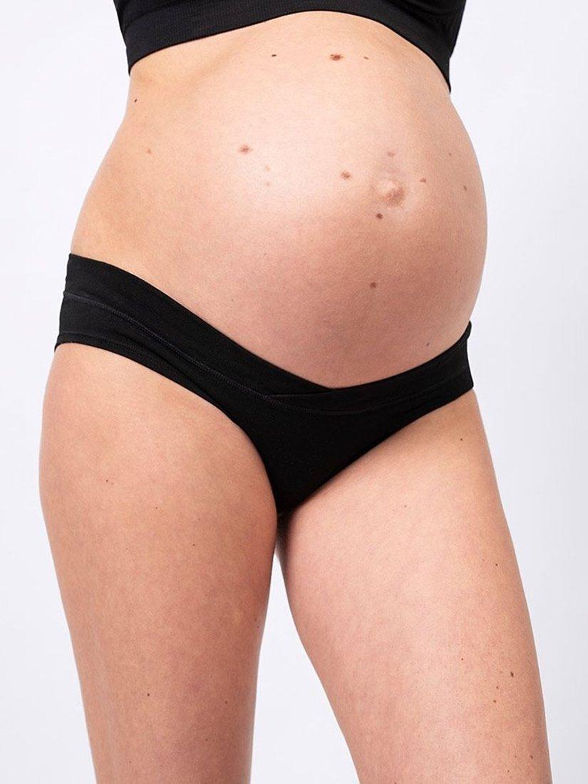 Product image 3 of 4, which shows Seraphine Sammie Maternity Briefs, Black, S