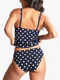 Panache Anya Riva Spot Balconette Tankini Top, Navy/Vanilla