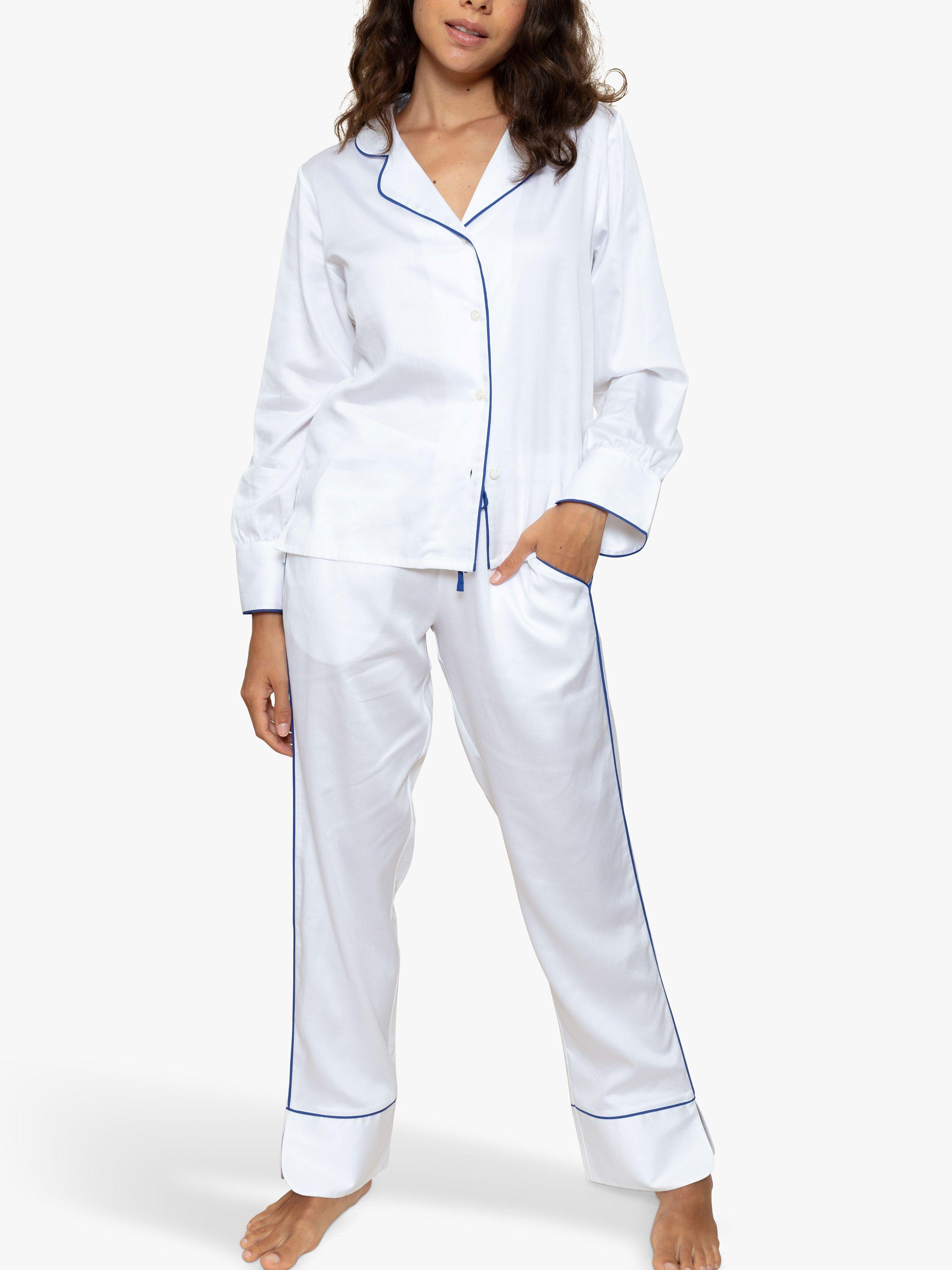 Product image 1 of 4, which shows Fable & Eve Hampstead Pyjama Set, White, 8