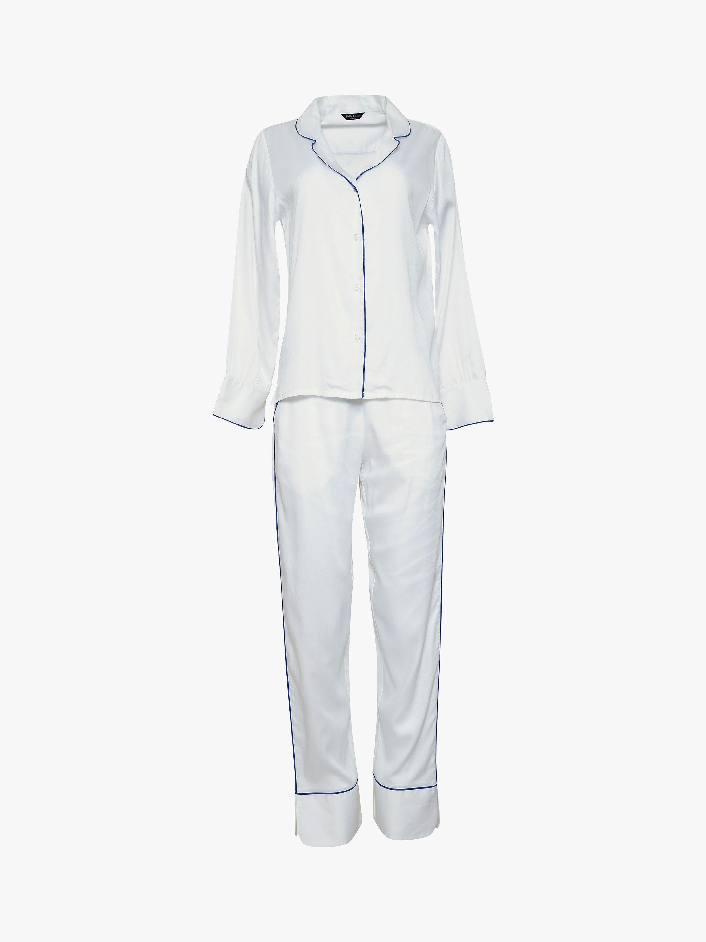 Product image 3 of 4, which shows Fable & Eve Hampstead Pyjama Set, White, 8