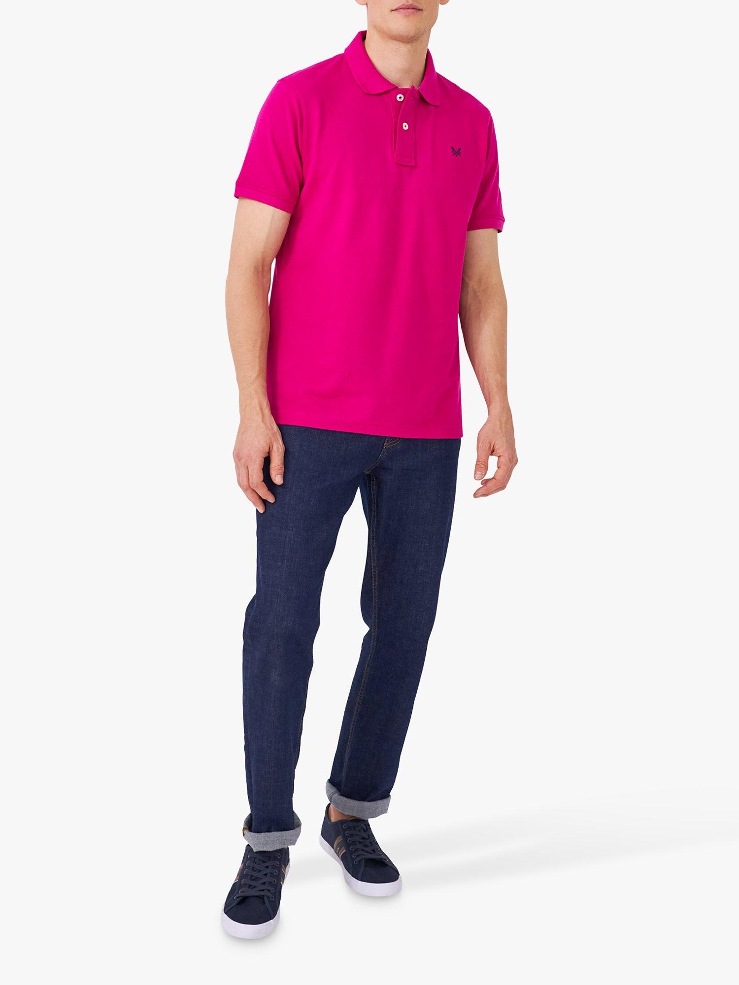 Crew Clothing Classic Pique Polo Shirt, Fuchsia