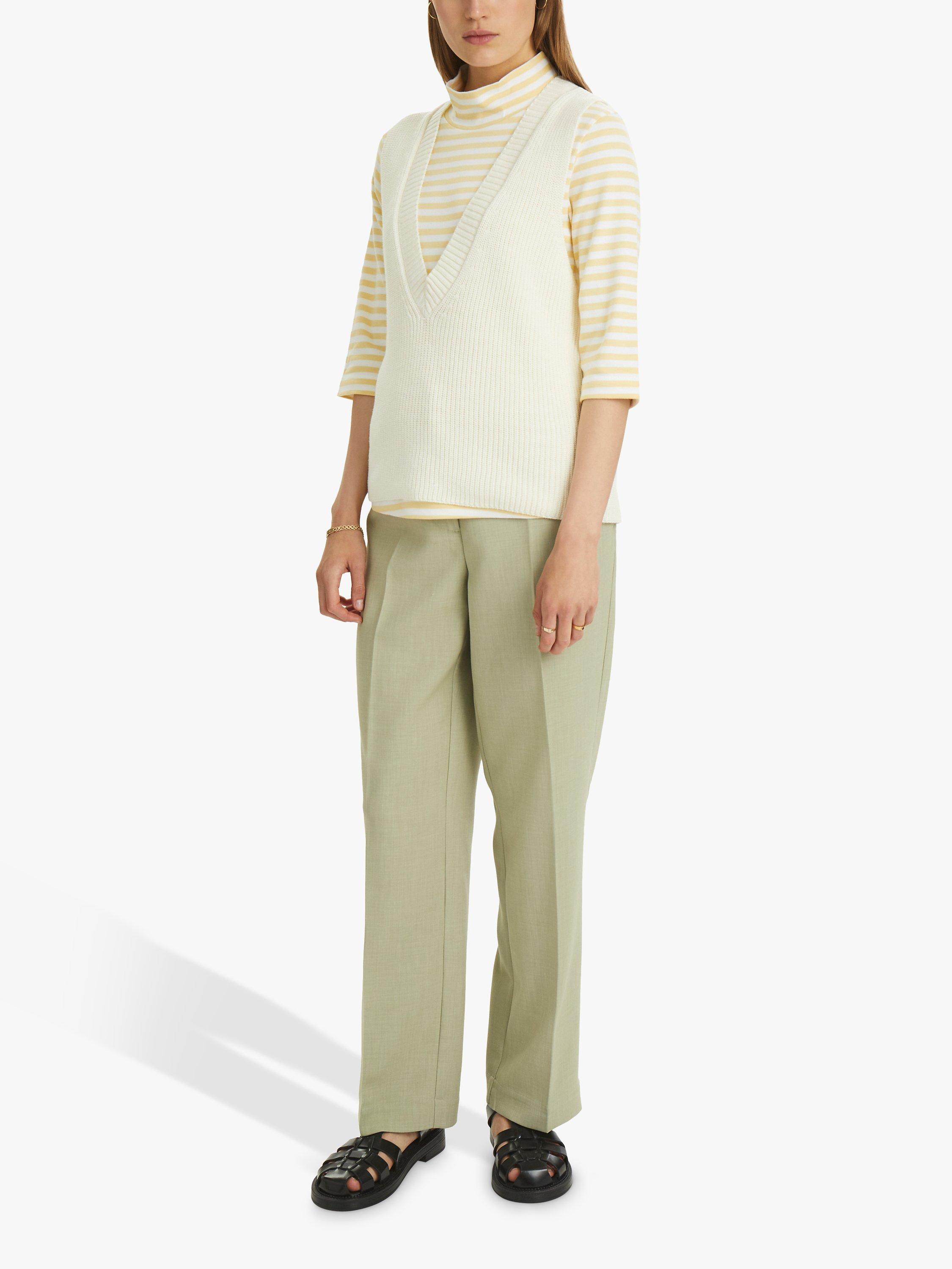 KAREN BY SIMONSEN Billy Knitted Vest Top, Egret