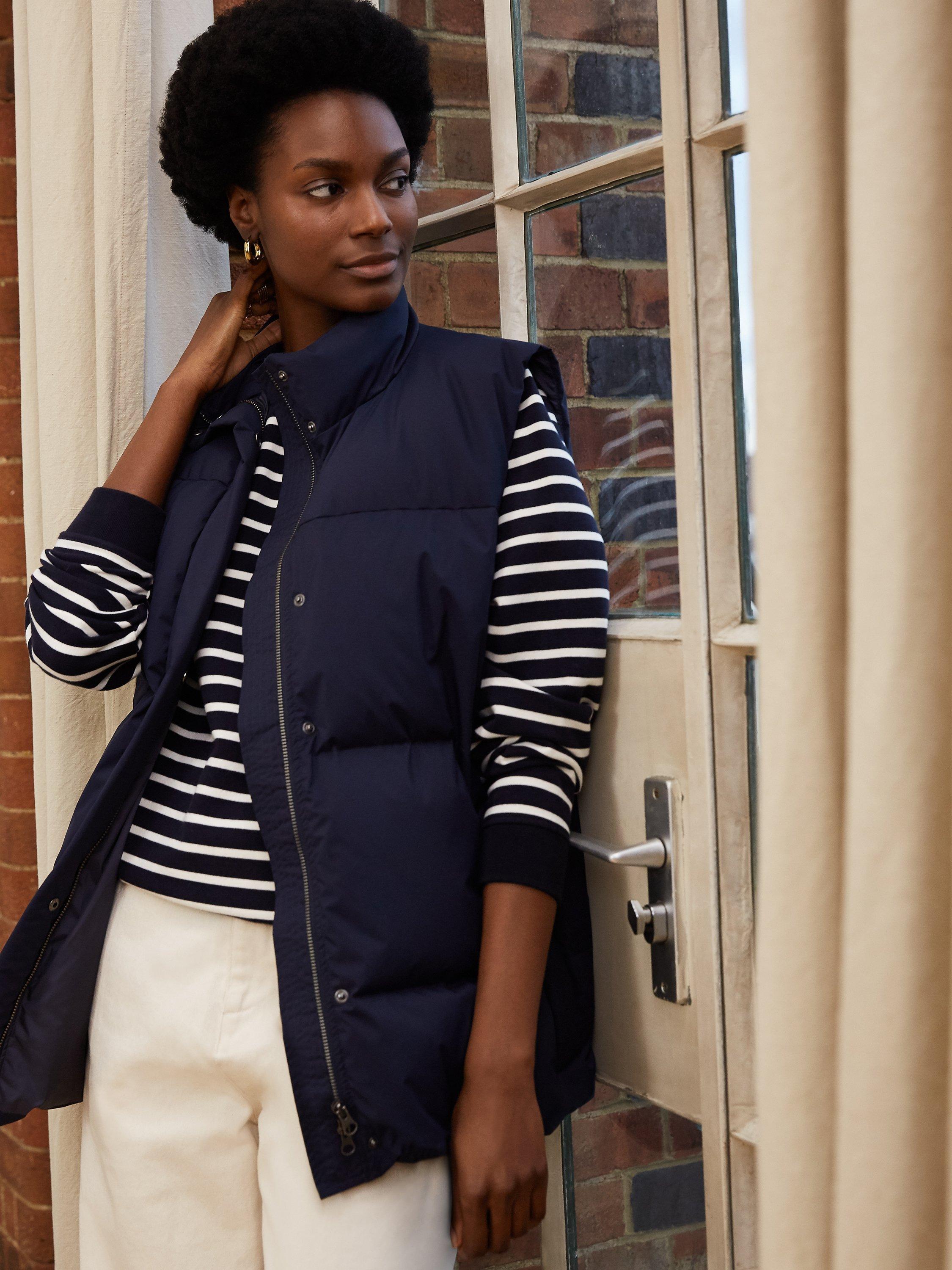 Baukjen Dawn Recycled Down Gilet, Classic Navy