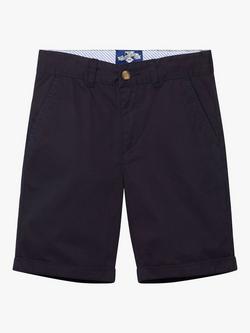 Trotters Thomas Brown Kids' Charlie Chino Shorts, Navy