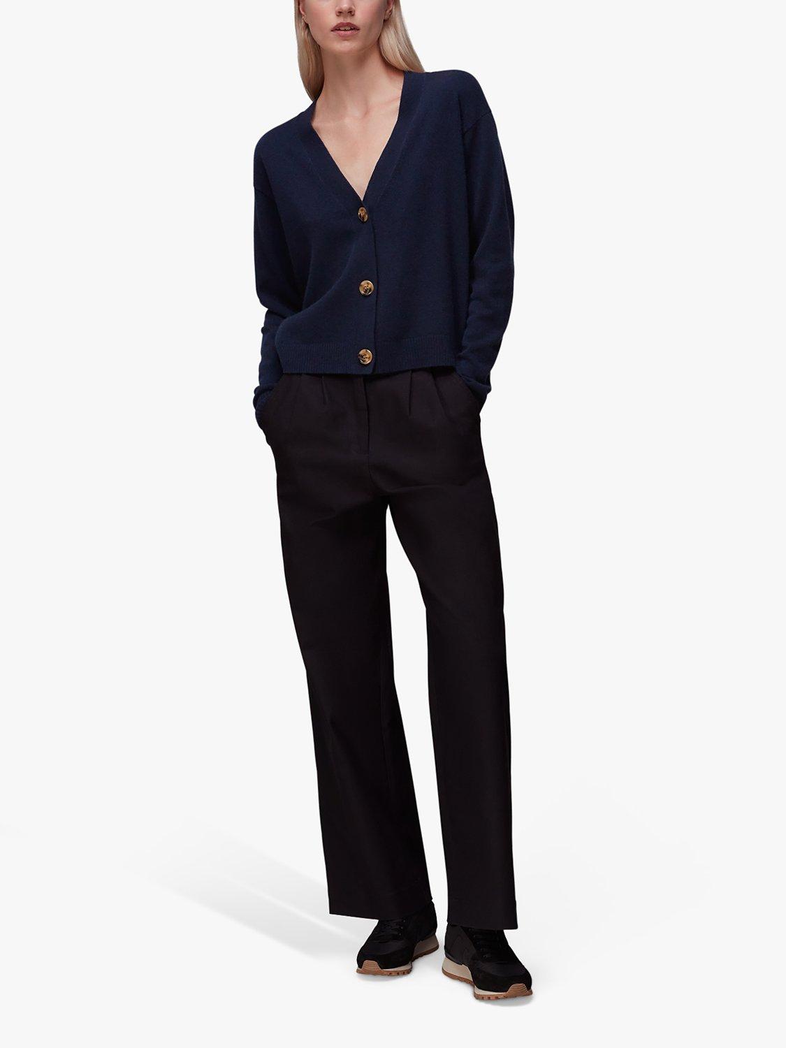Whistles Cashmere Cardigan, Navy
