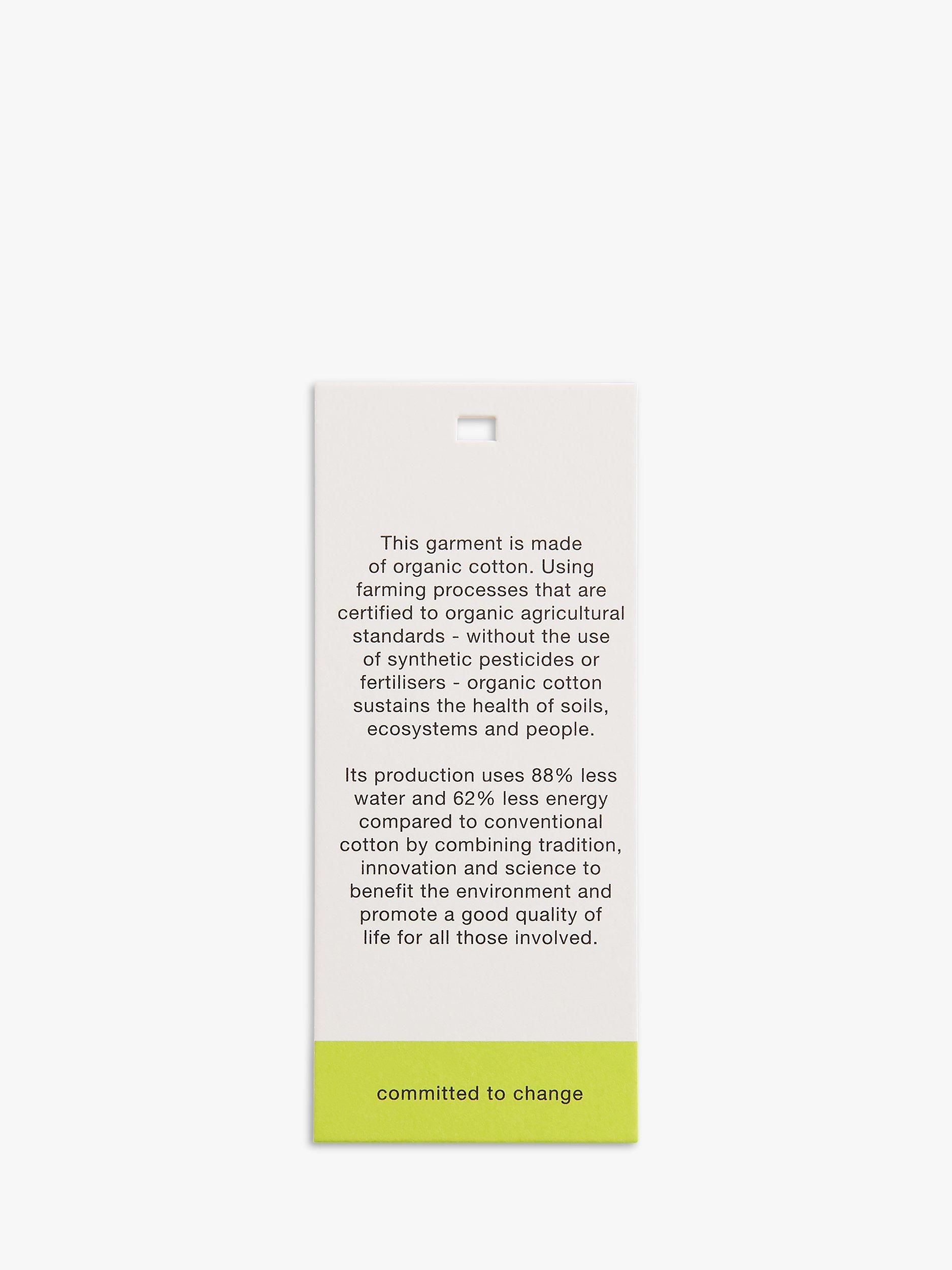 Product image 5 of 5, which shows Whistles Willa Organic Cotton V-Neck Cap Sleeve T-Shirt, White, XS