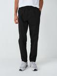 John Lewis ANYDAY Relaxed Fit Ripstop Stretch Cotton Ankle Trousers, Black