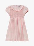 Trotters Willow Baby Hand Smocked Bodice Dress, Peach