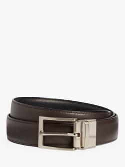 Simon Carter Leather Reversible Belt, Black/Brown - view 2, Black/Brown