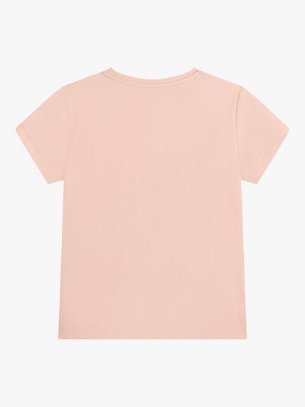 Aigle Kids' Logo Print T-Shirt - view 2, Rose Pastel