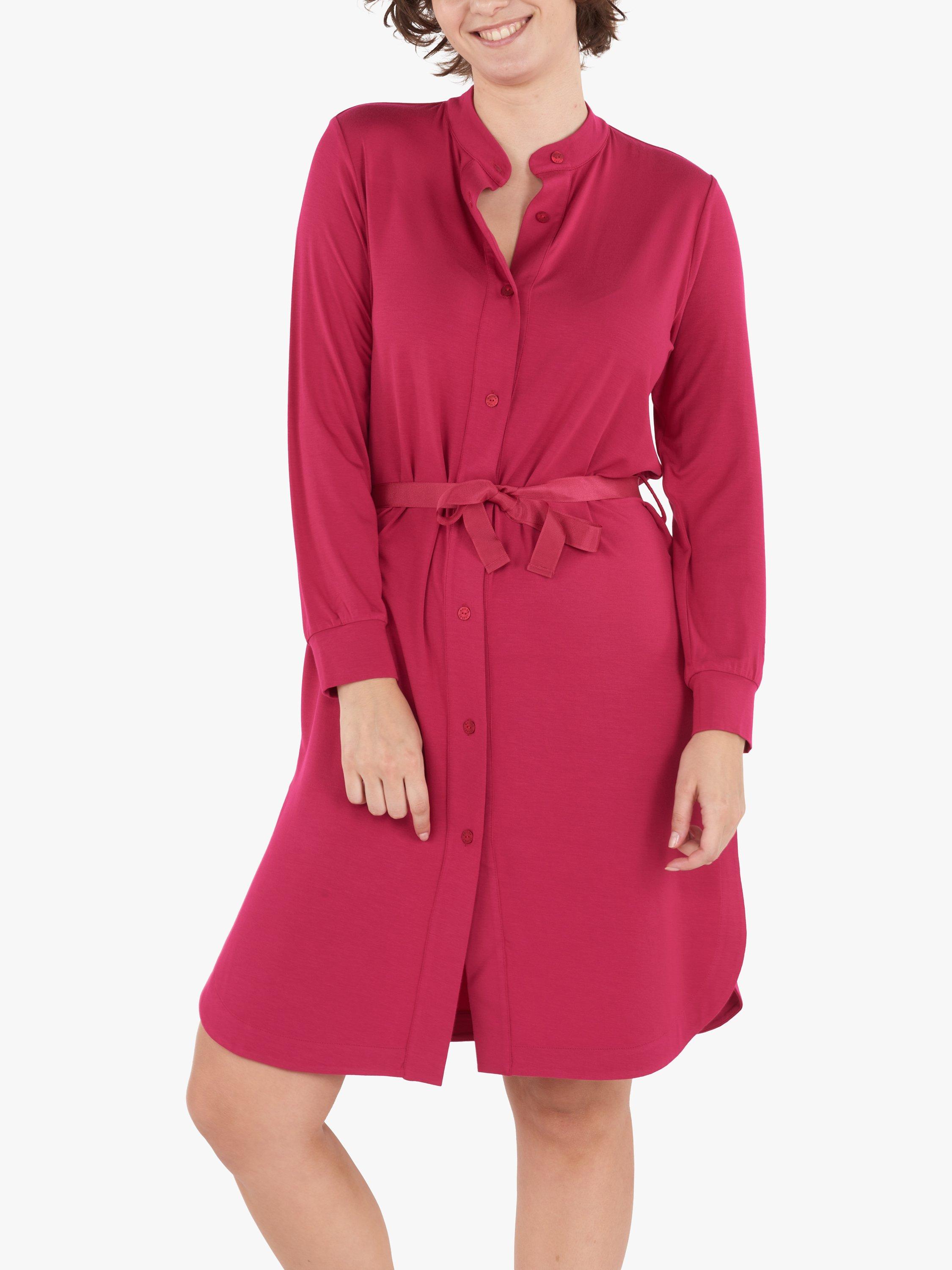 Product image 1 of 4, which shows Maison Lejaby Cosiness Loungewear Boyfriend Shirt, Orchidee, S
