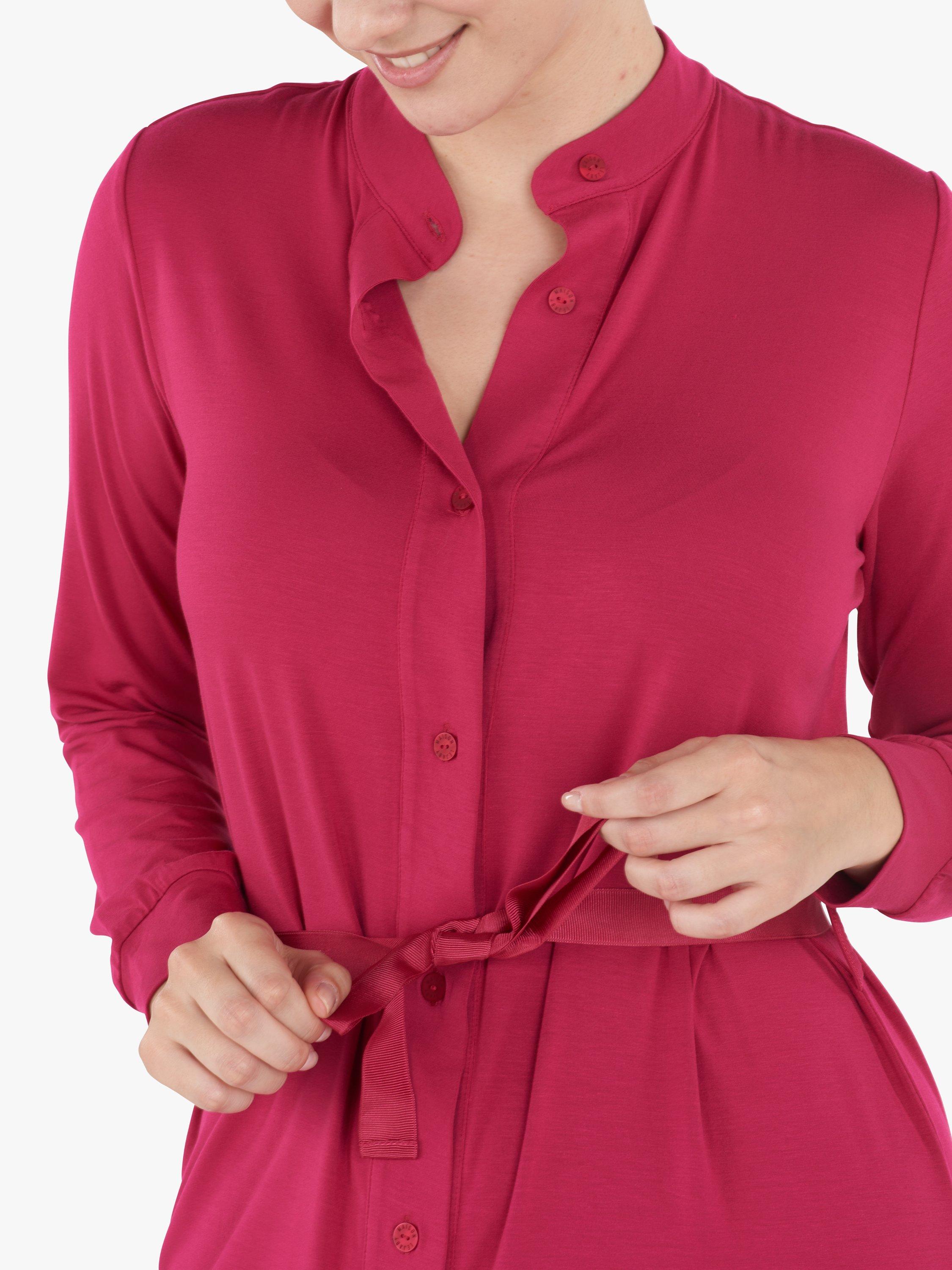 Product image 4 of 4, which shows Maison Lejaby Cosiness Loungewear Boyfriend Shirt, Orchidee, S