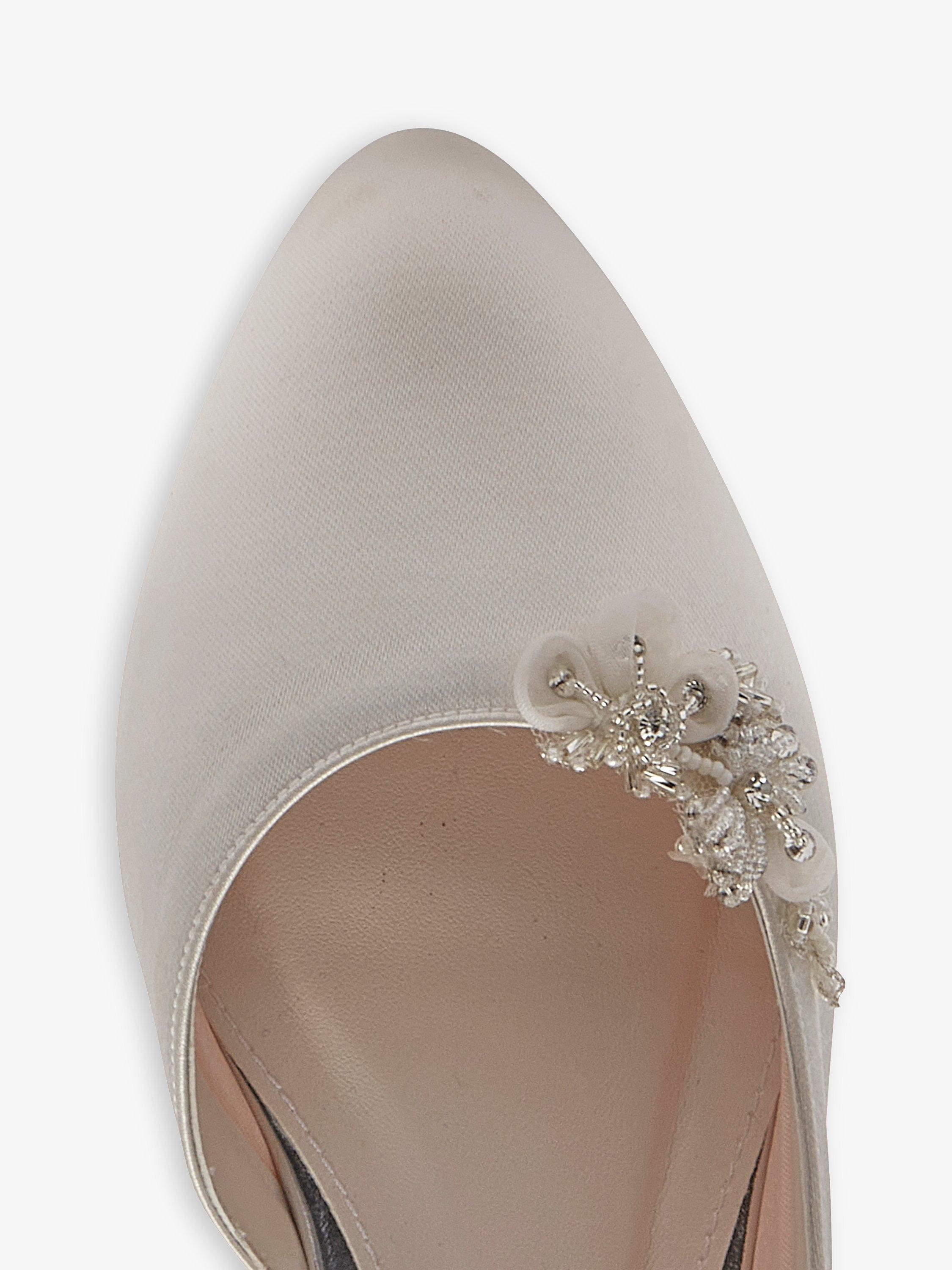 Rainbow Club Clemmie Embellished Wedding Ballet Pumps Ivory