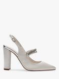 Rainbow Club Freya Sparkling Slingback Court Shoes, Ivory Satin