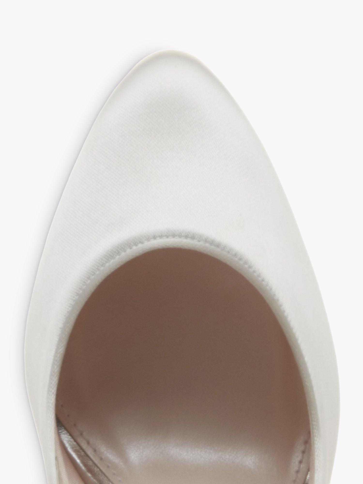Product image 4 of 6, which shows Rainbow Club Willow Embellished Court Shoes, Ivory Satin, 3.5